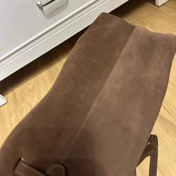 Mansur Gavriel suede drawstring hobo bag - Picture 9 of 14